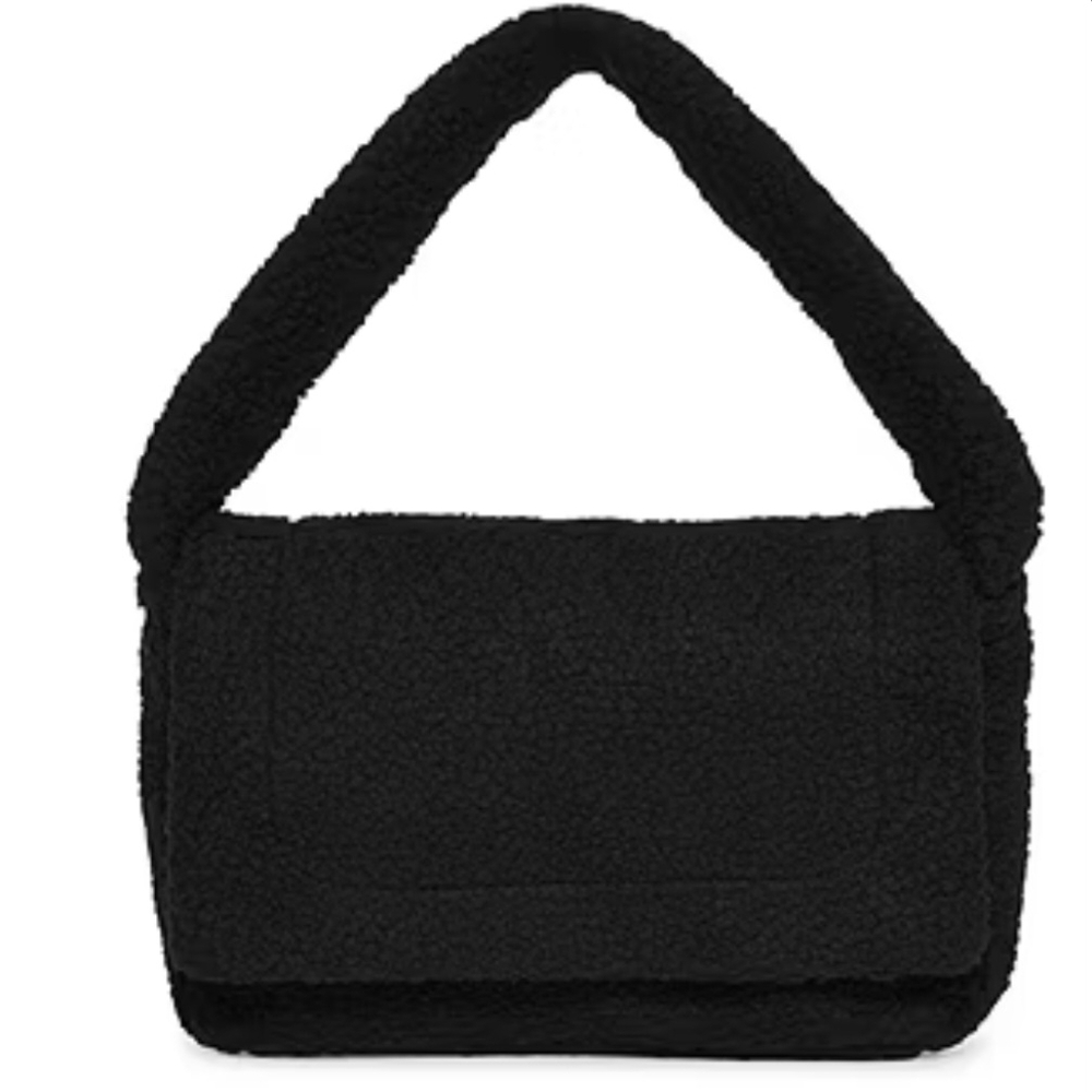 Black Shearling Women Bag